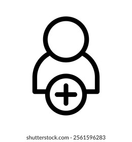 Add Contact Icon Vector Symbol Design Illustration