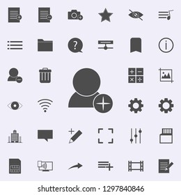 add contact icon. web icons universal set for web and mobile
