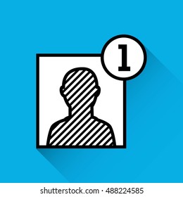 add contact person icon vector illustration design