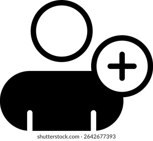 Adicionar Contato Semi Solid Icon Design