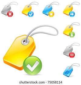 add or delete or create keyword tag icon