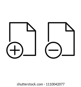 Add - Delete file icon