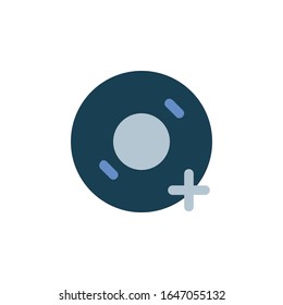 add disc icon. Perfect for application, web, logo and presentation template. icon design flat style
