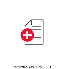 Add document, file, attachment file icon