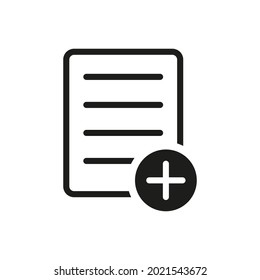 add document. add file icon. vector