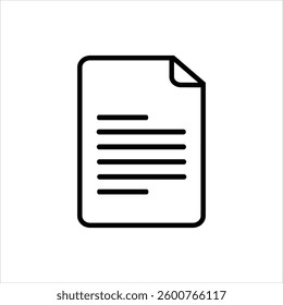 Add document icon in black, outline style and white  background