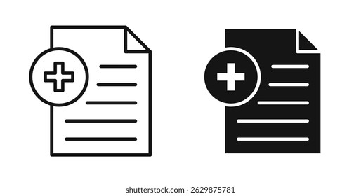 Añadir colección de icono de documento para la interfaz de usuario sobre fondo blanco