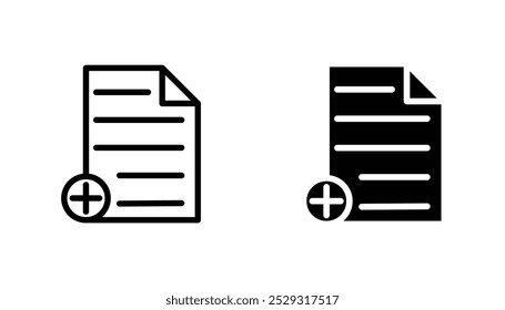 Add document icon concept. Stock vector