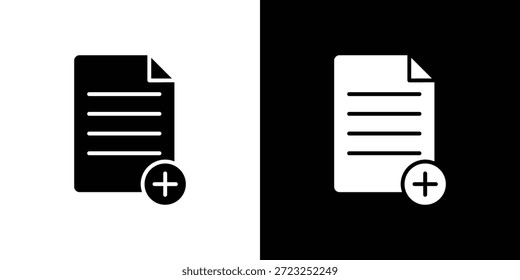 Ícone Adicionar documento coleção de designs de rabisco gráfico