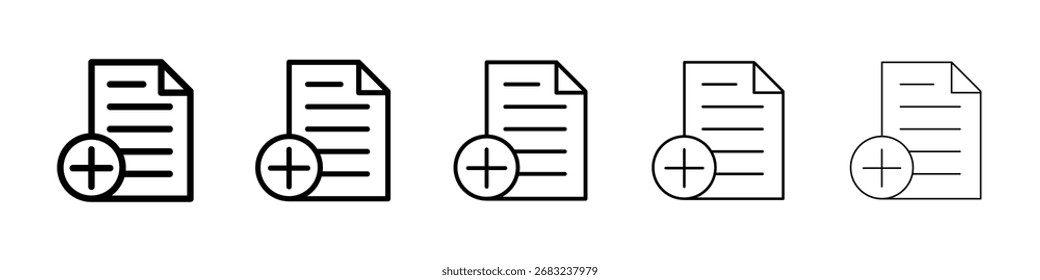 Añadir icono de documento para el concepto móvil y el Diseño web.