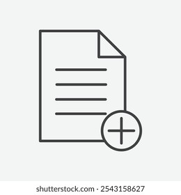 Add document icon set. vector illustration.