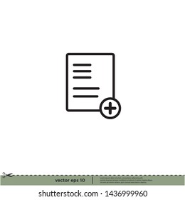 add document icon symbol design element