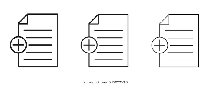 Symbol des Dokuments für Info Graphics, Design Elements und Websites hinzufügen