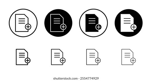 Add document icon web design in vector