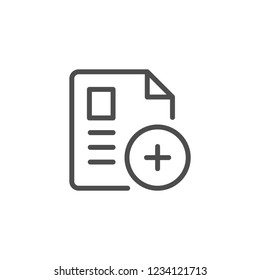 Add document line icon