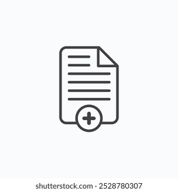 Add document vector flat icon set.eps