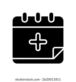 Add Event Vector Icon for Calendar Scheduling and Reminder Alert. Planning concept for time management