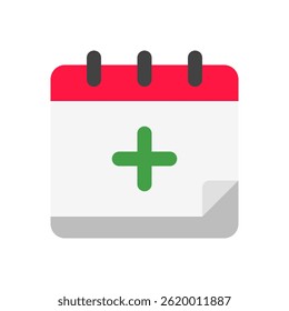 Add Event Vector Icon for Calendar Scheduling and Reminder Alert. Planning concept for time management