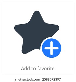 Add To Favorite icon concept