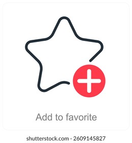 Add To Favorite icon concept