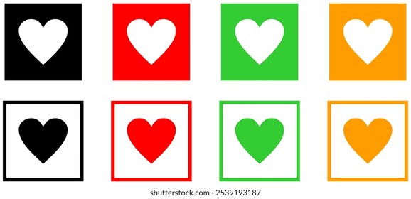 add to favorite icon heart icon button - save icon bookmark symbol - like love icon button.