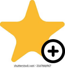 Add to favorite icon, illustration, vector on a white background.