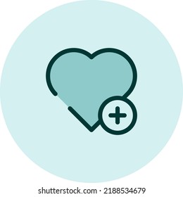 Add to favorite icon, illustration, vector on a white background.