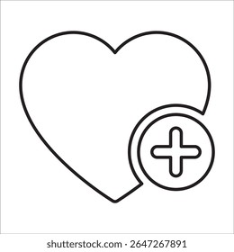 Add To Favorite Icon, Line Vector graphics