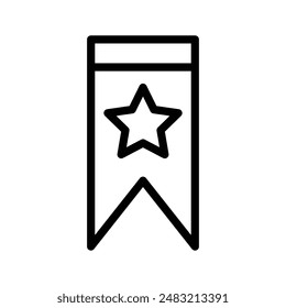 Add to favorite icon linear logo mark in black and white