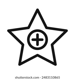 Add to favorite icon mark in filled style