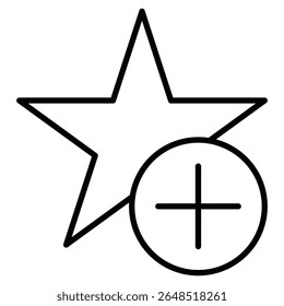 Adicionar ao ícone favorito Contornar a marca de logotipo isolada