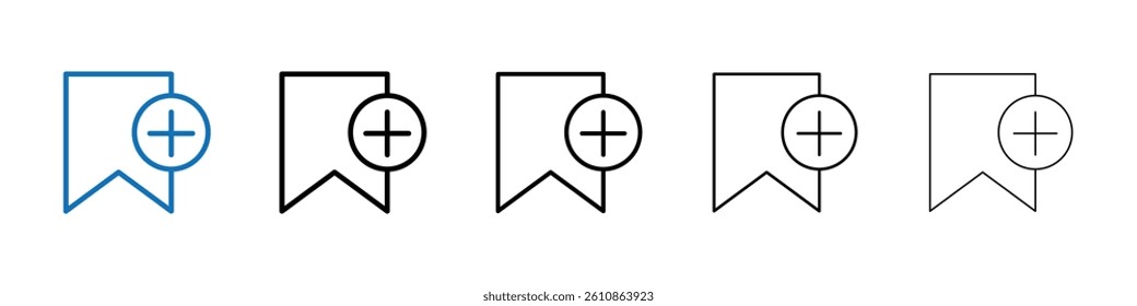 Add to favorite icon Outline vector logo for web ui