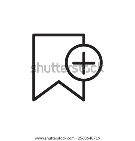 Add to favorite icon Outline vector for web ui