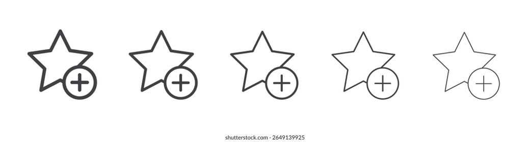Add Favorite icon simple illustration logo art