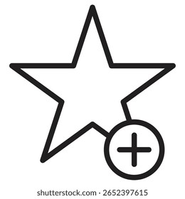 Add to favorite icon vector illustration isolated sign