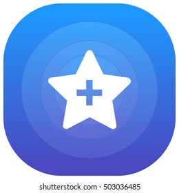 Add to Favorite Purple - blue circular UI/UX App Icon / Logo Design