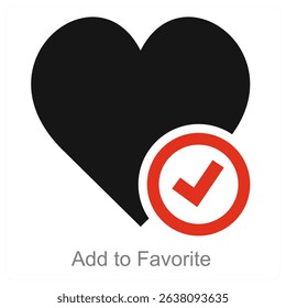Add To Favorite vector icon concept design