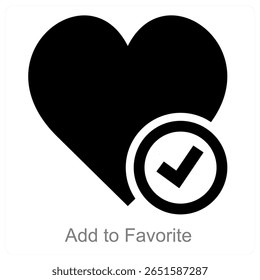 Add To Favorite vector icon concept design