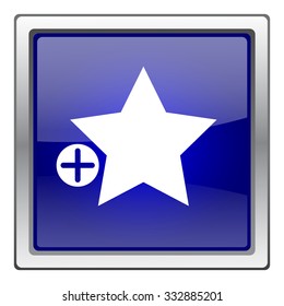 Add to favorites icon. Internet button on white background. EPS10 vector.