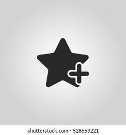 add favorites icon vector