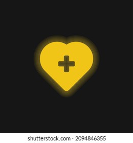 Add To Favorites yellow glowing neon icon