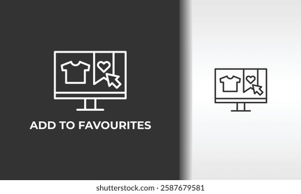 Add To Favourites Vector, Icon Or Logo Sign Isolated Symbol Illustration