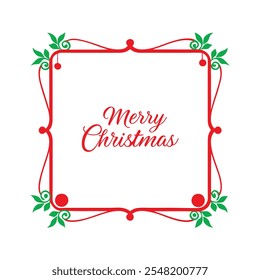 Adicione o encanto festivo aos seus projetos com este vetor de moldura de borda "Feliz Natal". Perfeito para cartões de férias, convites, decorações e projetos sazonais com uma sensação de inverno clássico.