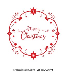 Add festive charm to your designs with this "Merry Christmas" border frame vector. Perfect for holiday cards, invitations, decorations, and seasonal projects with a classic winter feel.