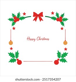  Add festive charm to your holiday projects with this "Happy Christmas" border design. Perfect for greeting cards, invitations, and seasonal decor, featuring festive elements.