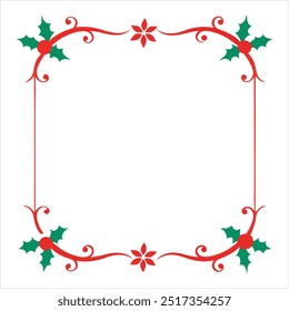  Adicione o encanto festivo aos seus projetos de férias com este design de borda "Feliz Natal". Perfeito para cartões, convites e decoração sazonal, com elementos festivos.