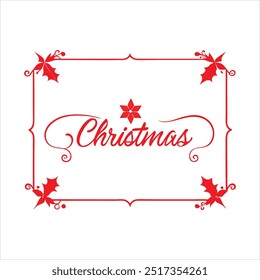 Add festive charm to your holiday projects with this "Happy Christmas" border design. Perfect for greeting cards, invitations, and seasonal decor, featuring festive elements.