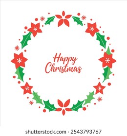 Add festive charm to your projects with this Happy Christmas border design. Perfect for holiday cards, invitations, and seasonal decor with a joyful Christmas vibe.