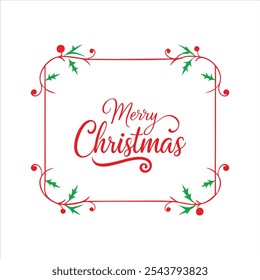Adicione o encanto festivo aos seus projetos com este design feliz da borda de Natal. Perfeito para cartões de férias, convites e decoração sazonal com uma vibração de Natal alegre.