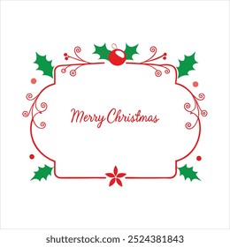 Add a festive touch to your designs with this Merry Christmas border vector. Perfect for holiday cards, invitations, and seasonal decor, featuring cheerful elements and seasonal patterns.